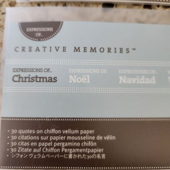 Creative Memories Expressions Packs in Chrisymas and The Heart - NEW From 2008 - Picture 2 of 4